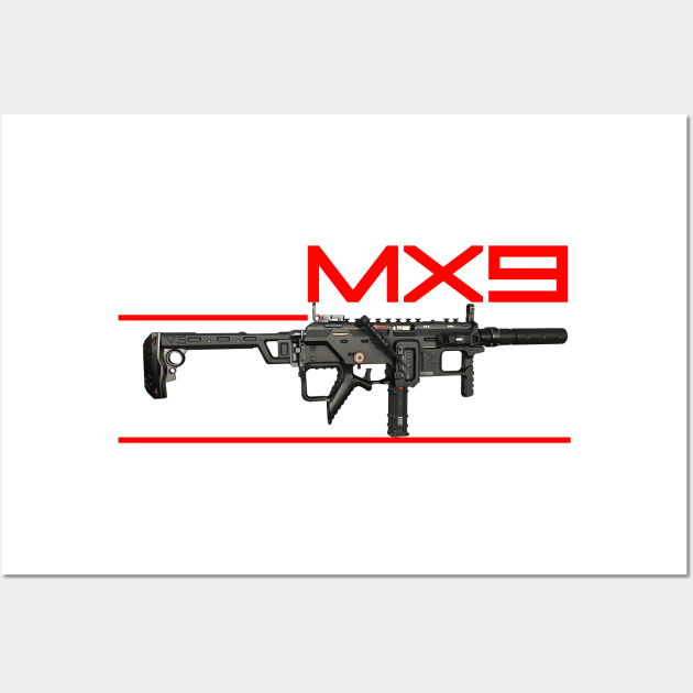 MX 9 SMG Wall Art by Aim For The Face